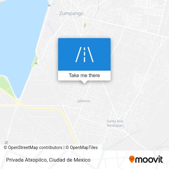 Mapa de Privada Atxopilco