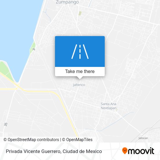 Privada Vicente Guerrero map