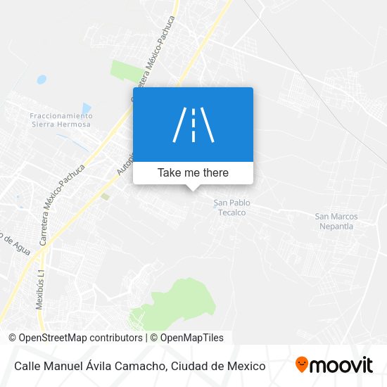Mapa de Calle Manuel Ávila Camacho