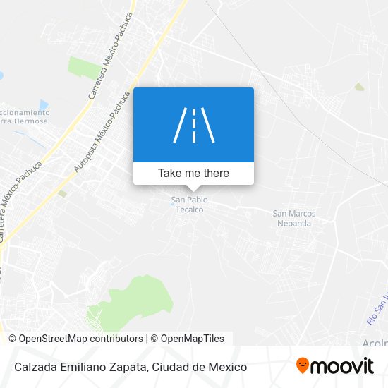 Calzada Emiliano Zapata map