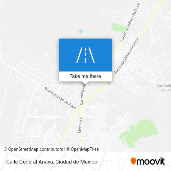 Mapa de Calle General Anaya