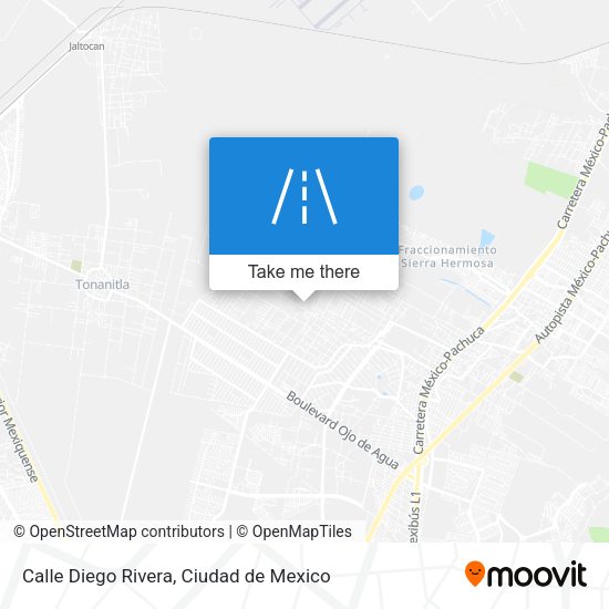Calle Diego Rivera map