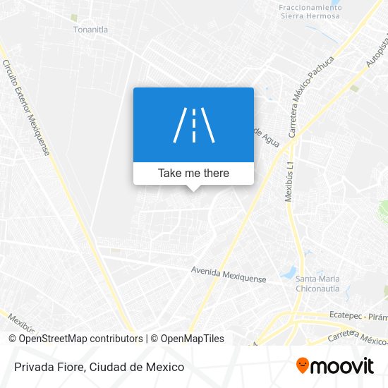 Privada Fiore map