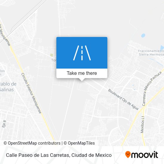 Mapa de Calle Paseo de Las Carretas