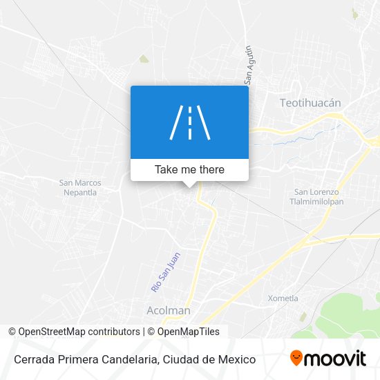 Mapa de Cerrada Primera Candelaria