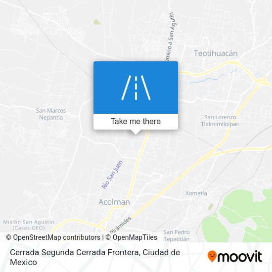Mapa de Cerrada Segunda Cerrada Frontera