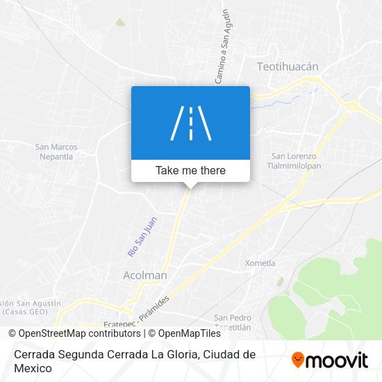 Cerrada Segunda Cerrada La Gloria map