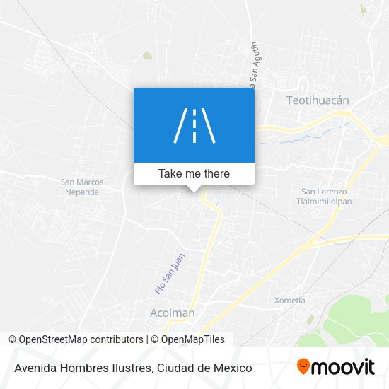 Mapa de Avenida Hombres Ilustres