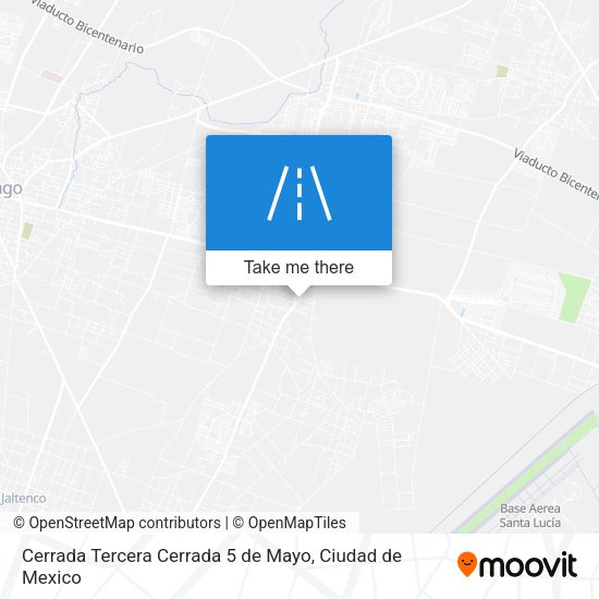 Cerrada Tercera Cerrada 5 de Mayo map