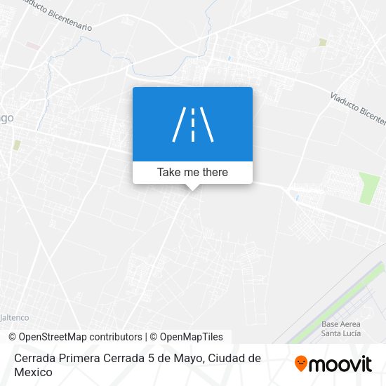 Mapa de Cerrada Primera Cerrada 5 de Mayo