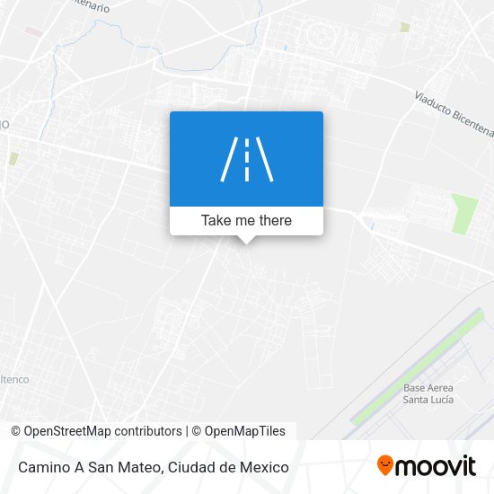 Camino A San Mateo map