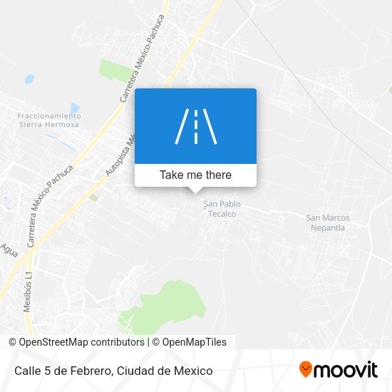 Mapa de Calle 5 de Febrero