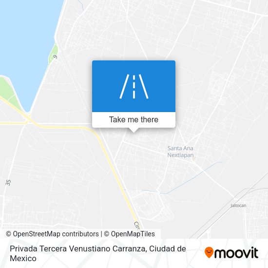 Privada Tercera Venustiano Carranza map