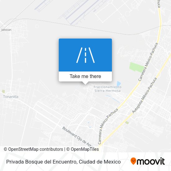 Mapa de Privada Bosque del Encuentro