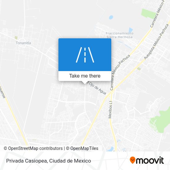 Privada Casiopea map