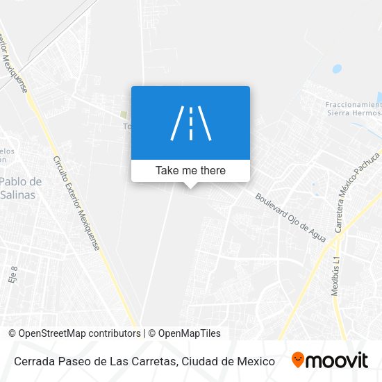 Cerrada Paseo de Las Carretas map