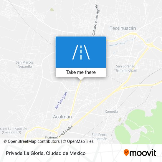 Mapa de Privada La Gloria