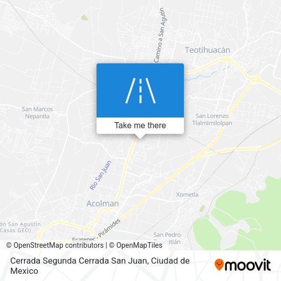 Mapa de Cerrada Segunda Cerrada San Juan