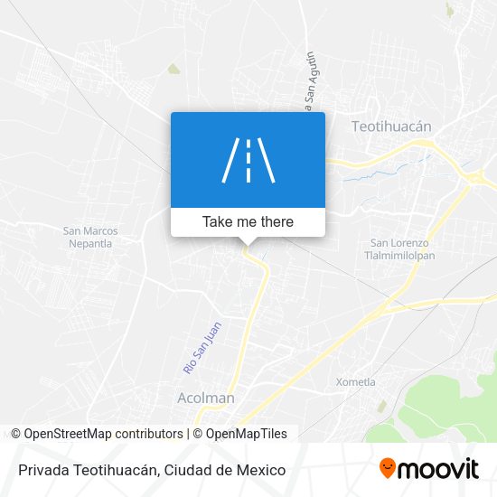 Mapa de Privada Teotihuacán