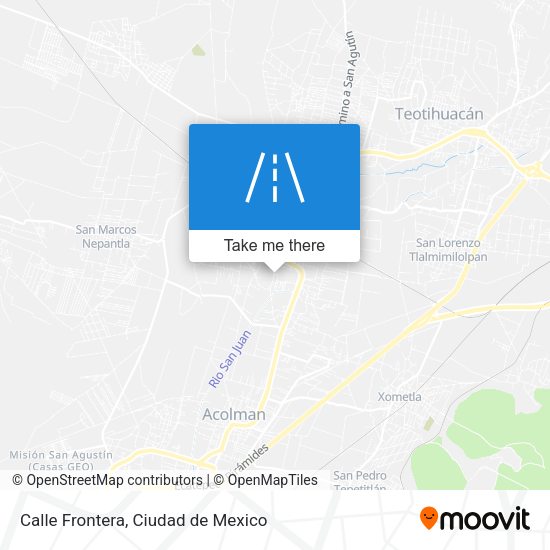 Mapa de Calle Frontera