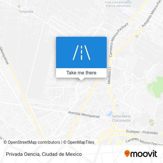 Privada Oencia map