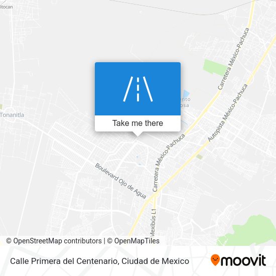Mapa de Calle Primera del Centenario