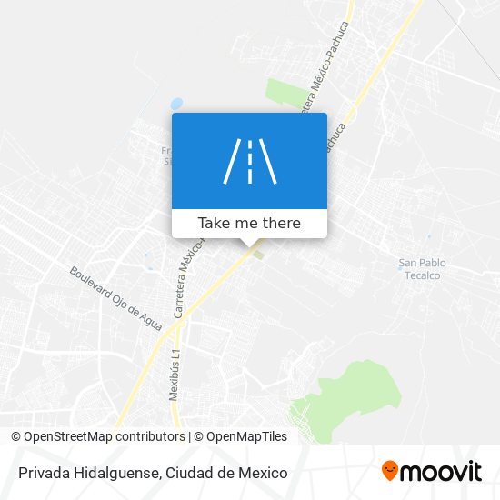 Privada Hidalguense map