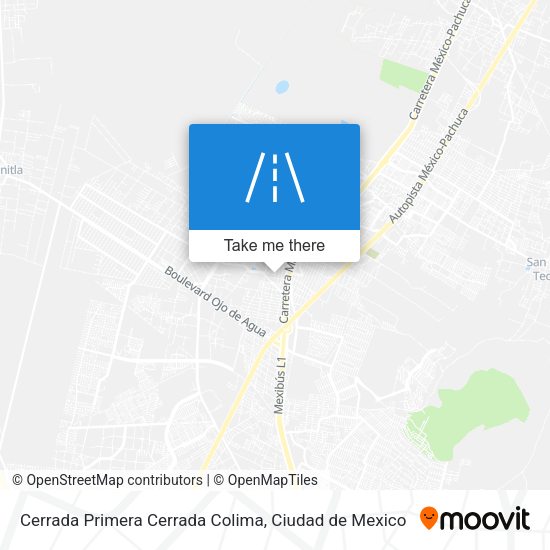 Cerrada Primera Cerrada Colima map