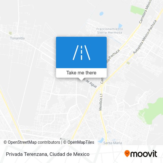 Privada Terenzana map