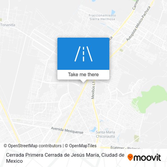 Cerrada Primera Cerrada de Jesús María map