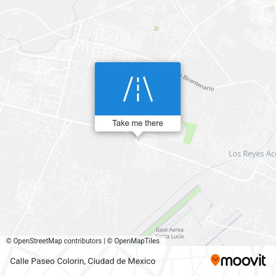Calle Paseo Colorin map