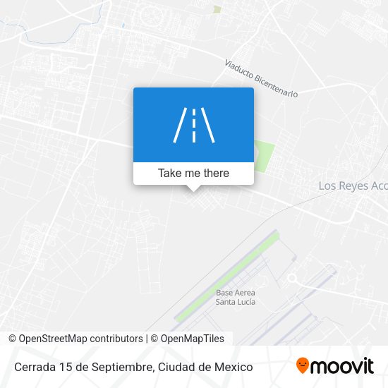 Mapa de Cerrada 15 de Septiembre