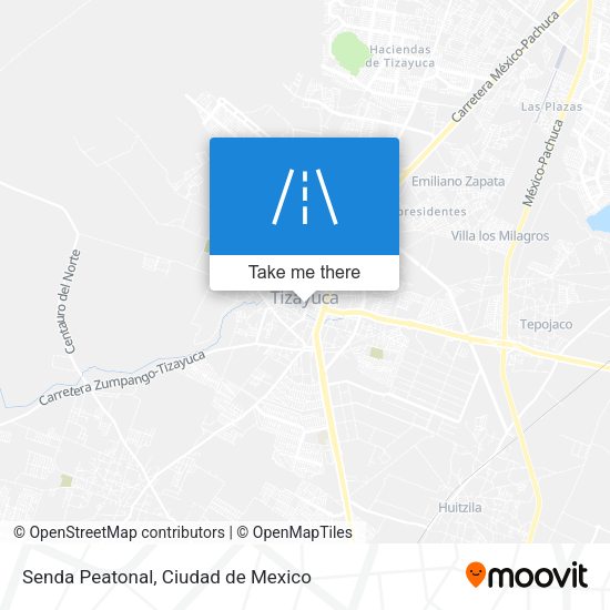 Senda Peatonal map