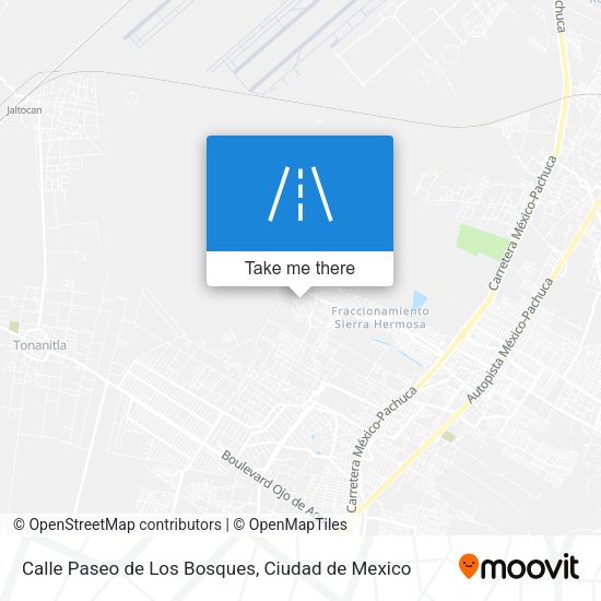 Calle Paseo de Los Bosques map