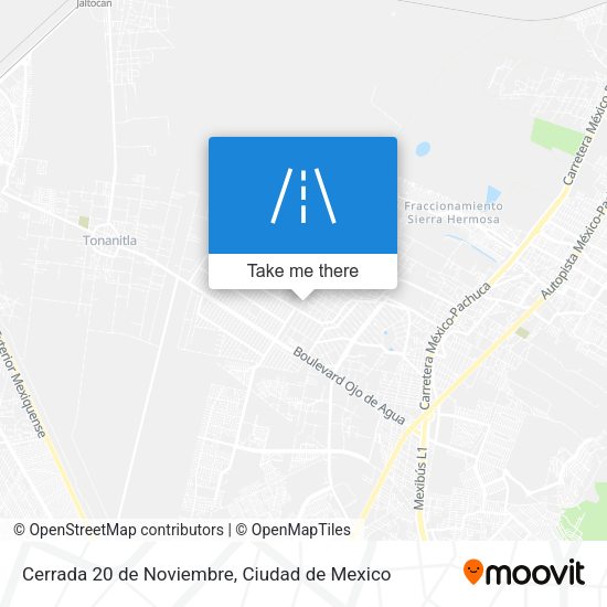 Cerrada 20 de Noviembre map