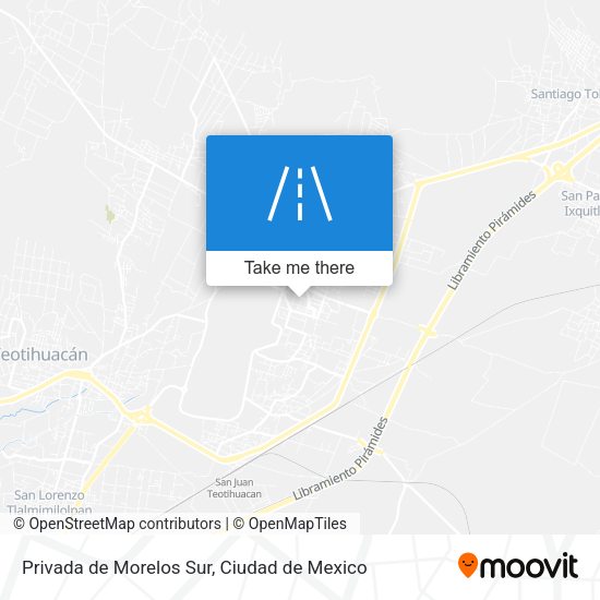 Privada de Morelos Sur map