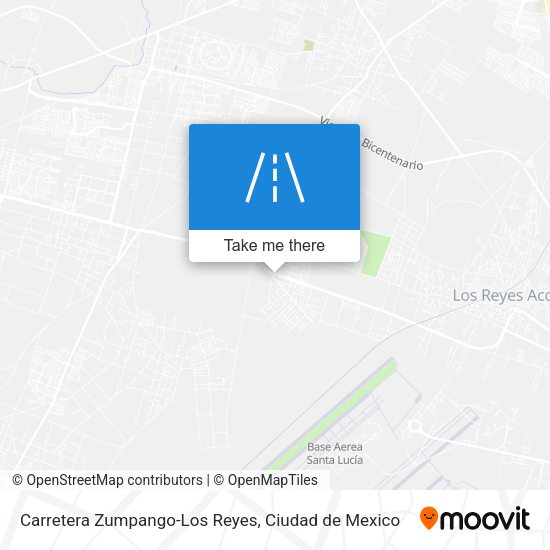 Carretera Zumpango-Los Reyes map