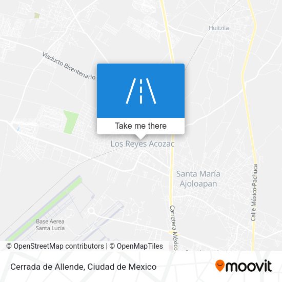 Cerrada de Allende map