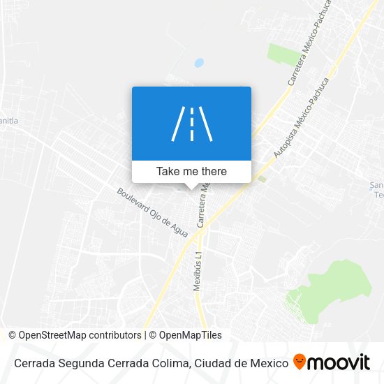 Mapa de Cerrada Segunda Cerrada Colima