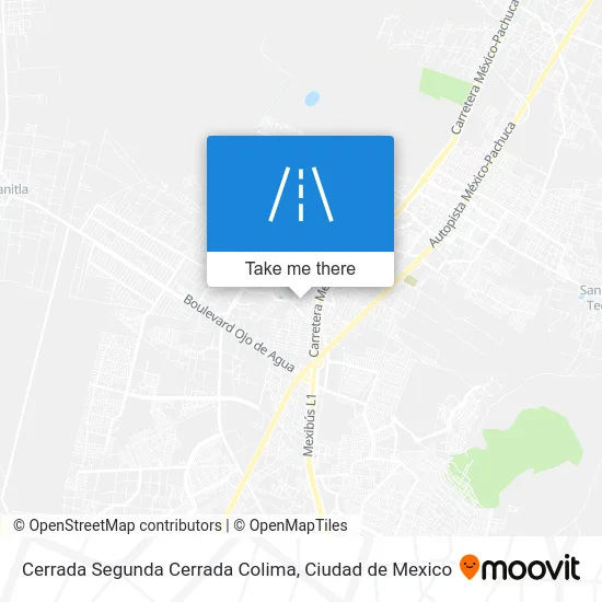 Cerrada Segunda Cerrada Colima map