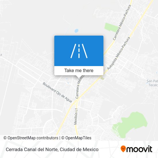 Mapa de Cerrada Canal del Norte