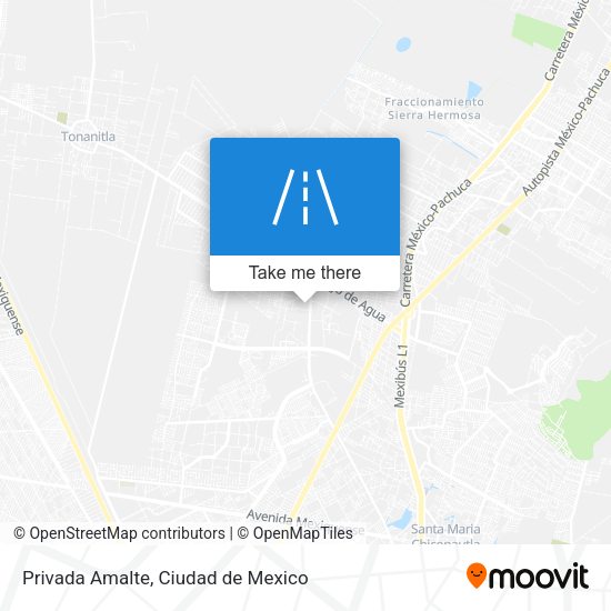 Privada Amalte map