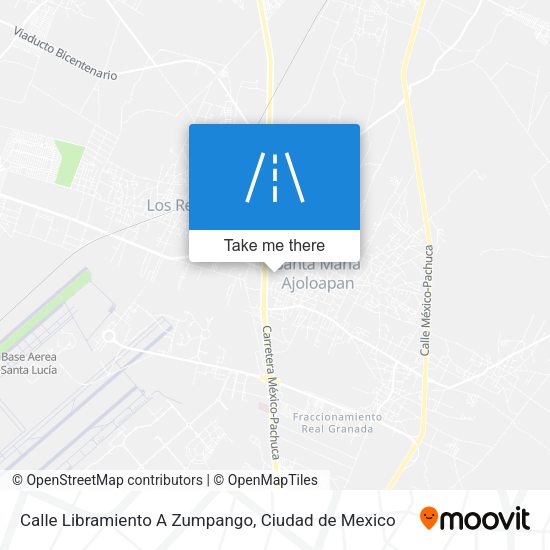 Calle Libramiento A Zumpango map