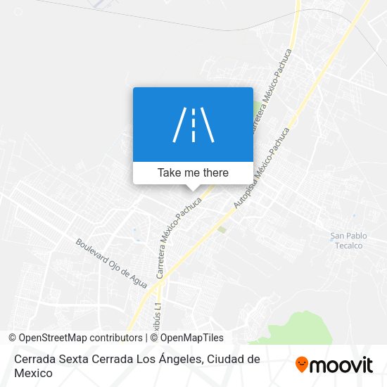 Cerrada Sexta Cerrada Los Ángeles map