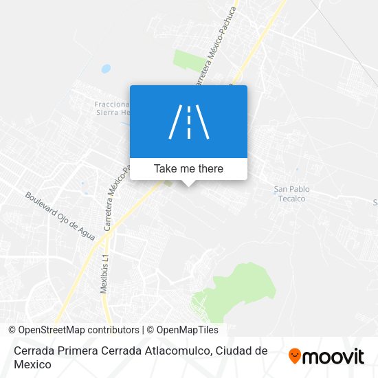 Cerrada Primera Cerrada Atlacomulco map