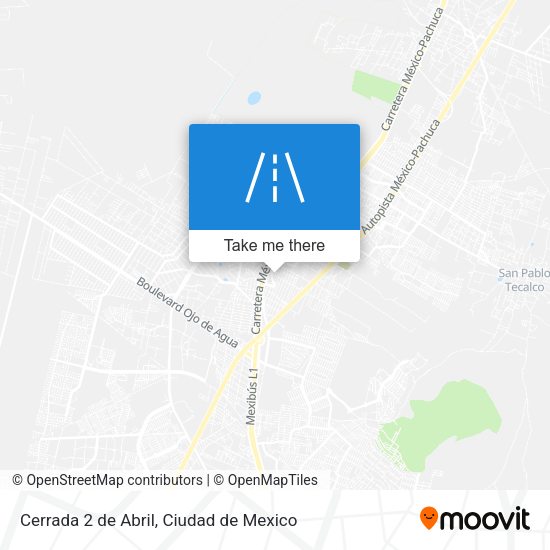 Cerrada 2 de Abril map
