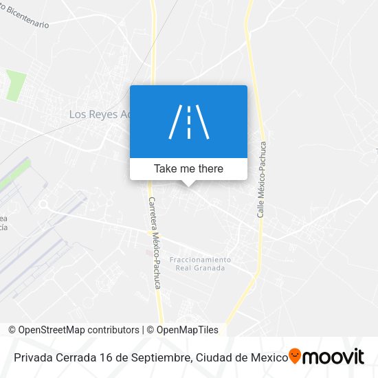 Privada Cerrada 16 de Septiembre map