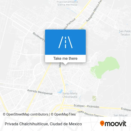 Privada Chalchihuitlicue map