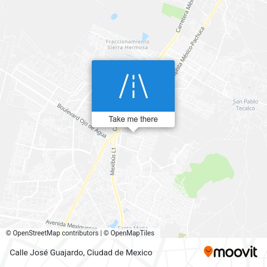 Mapa de Calle José Guajardo
