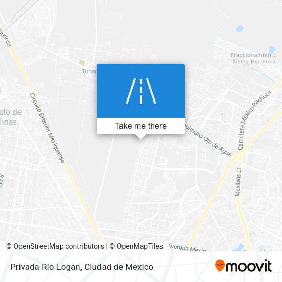 Privada Río Logan map